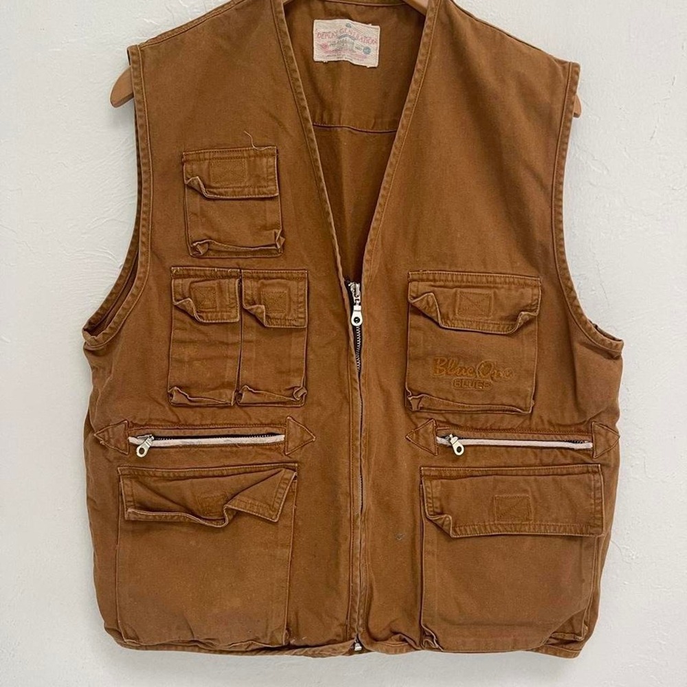 Very Rare Unisex Vintage 80's Deplay Hillcorp canvas utility vest